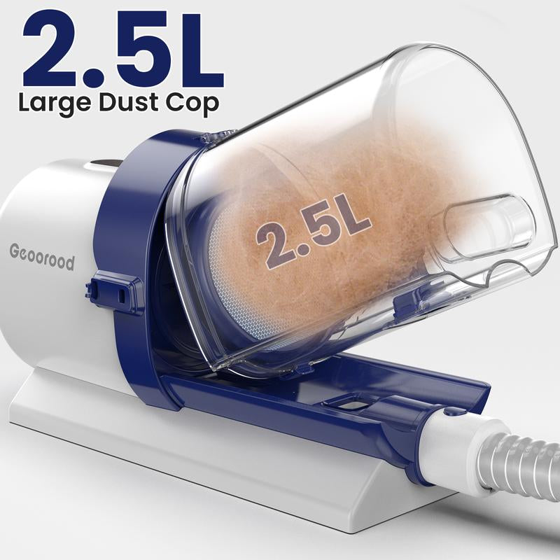 【Geoorood】Dog Grooming Vacuum Kit, Pet Grooming Vacuum with Clipper Nail Grinder, 2.5L Dust Cup Dog Deshedding Vacuum Brush with 4-6 Pet Grooming Tools for Shedding Pet Hair, Professional Pet Grooming Vacuum Kit, Cute Kitten #Fallfreshness