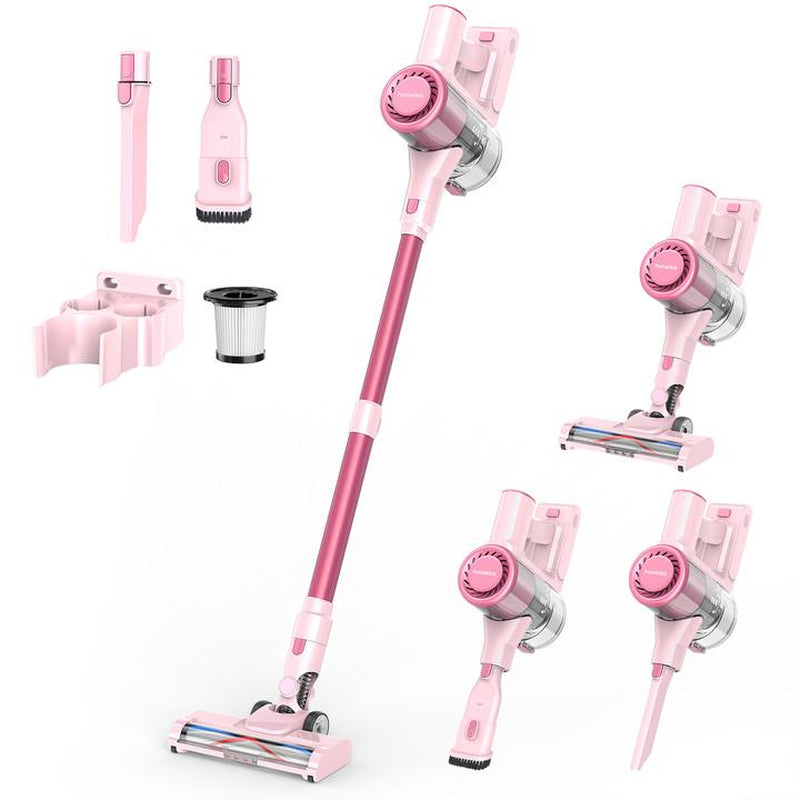 Homeika Newly Upgraded Trucozie T350 Cordless Vacuum Features an 8-In-1 Lightweight Design with up to 45 Minutes of Runtime and 33Kpa of Powerful Suction. This Rechargeable Cordless Vacuum Is Ideal for Carpets, Tiles, Pet Hair, and Hardwood Floors.