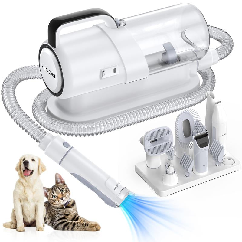 【Geoorood】Dog Grooming Vacuum Kit, Pet Grooming Vacuum with Clipper Nail Grinder, 2.5L Dust Cup Dog Deshedding Vacuum Brush with 4-6 Pet Grooming Tools for Shedding Pet Hair, Professional Pet Grooming Vacuum Kit, Cute Kitten #Fallfreshness
